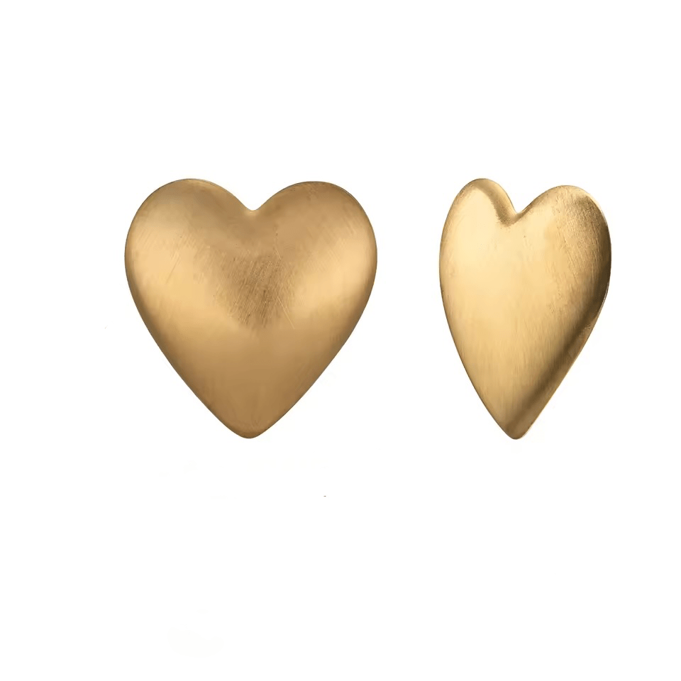 J'ador Paris Earrings Gold Heart Earrings