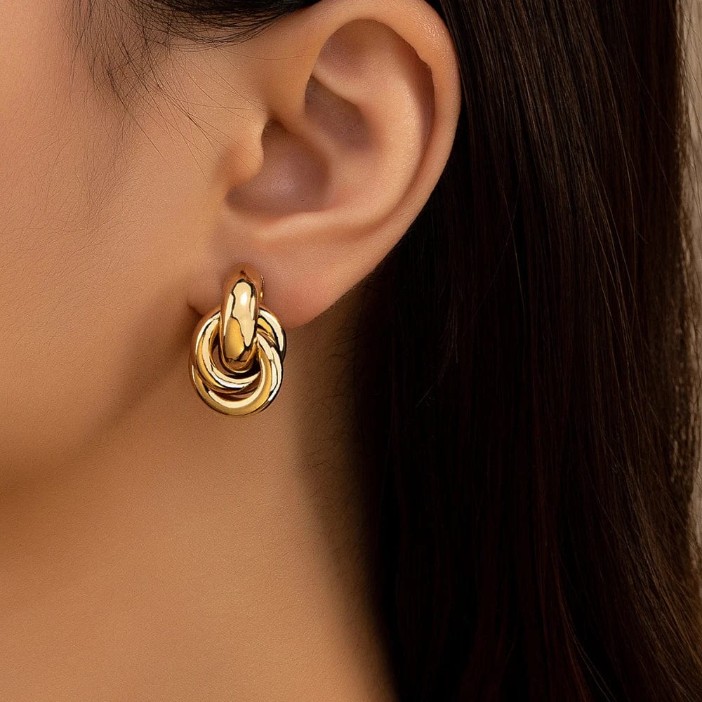 J'ador Paris Earrings Gold Knot Earrings