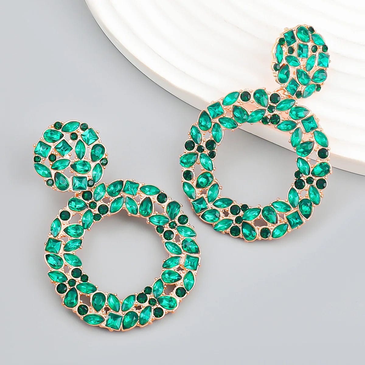 J'ador Paris Earrings Rhinestone Crystal Drop Earrings