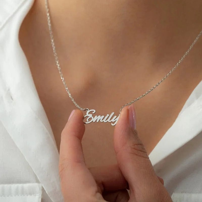 J'ador Paris Necklaces Silver Custom Name Necklace