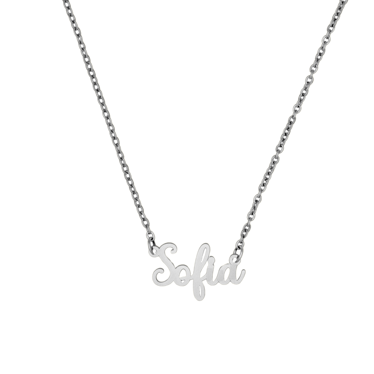 J'ador Paris Necklaces Silver / 40cm Custom Name Necklace