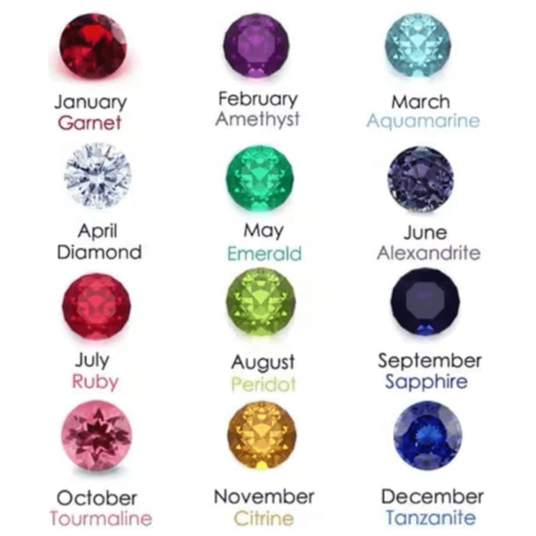 J'ador Paris Necklaces Heart Birthstone Name Necklace