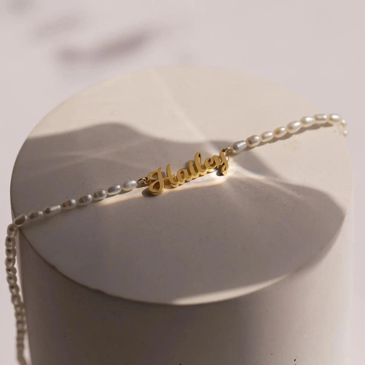J'ador Paris Necklaces Long / Gold / 40cm Pearl Name Necklace