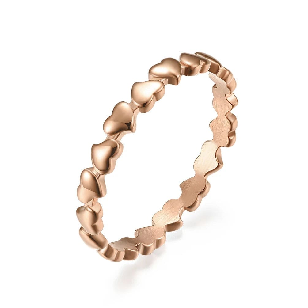 J'ador Paris Rings Rose gold / 6 Heart Love Ring