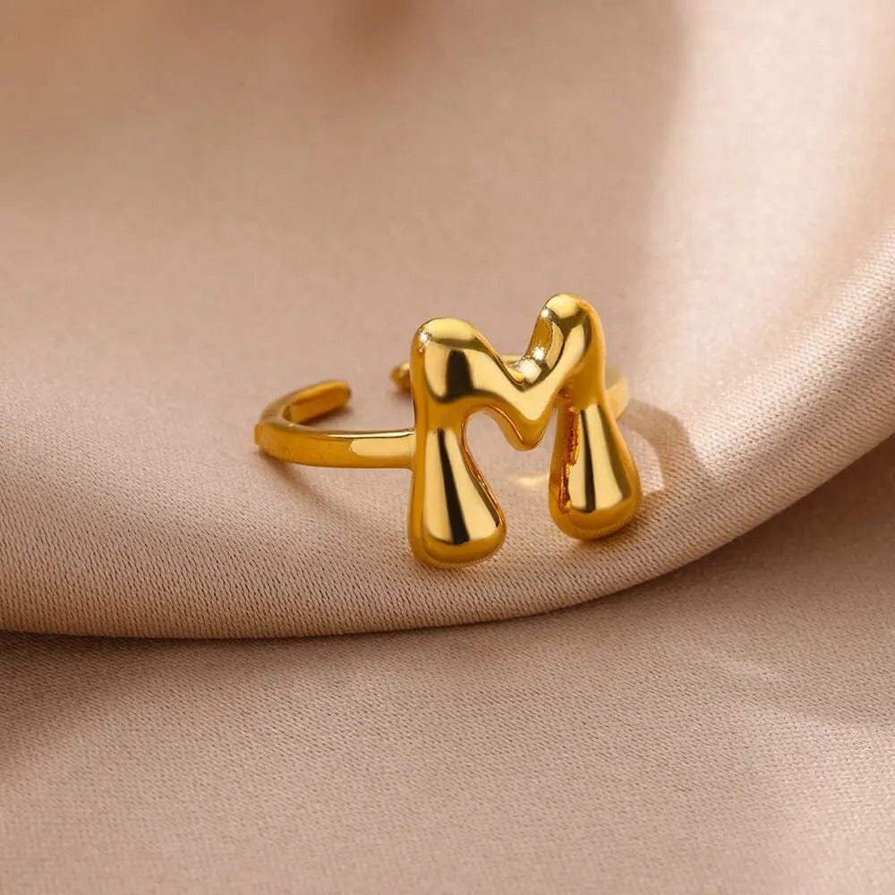 J'ador Paris Rings Initial Chunky Ring