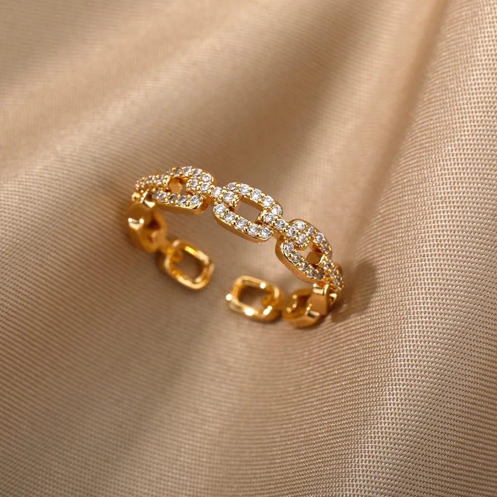 J'ador Paris Rings Link Chain Ring