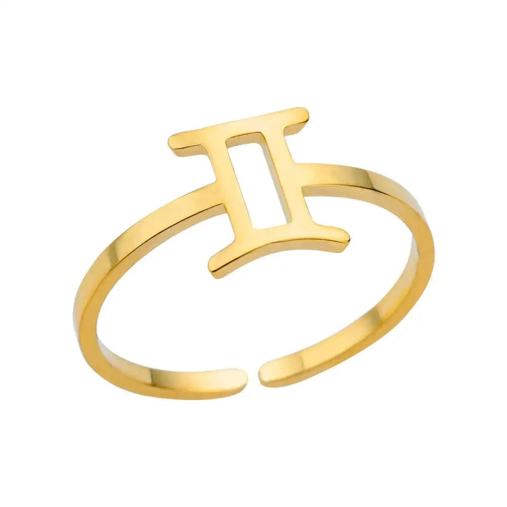 J'ador Paris Rings Gemini Zodiac Sign Ring