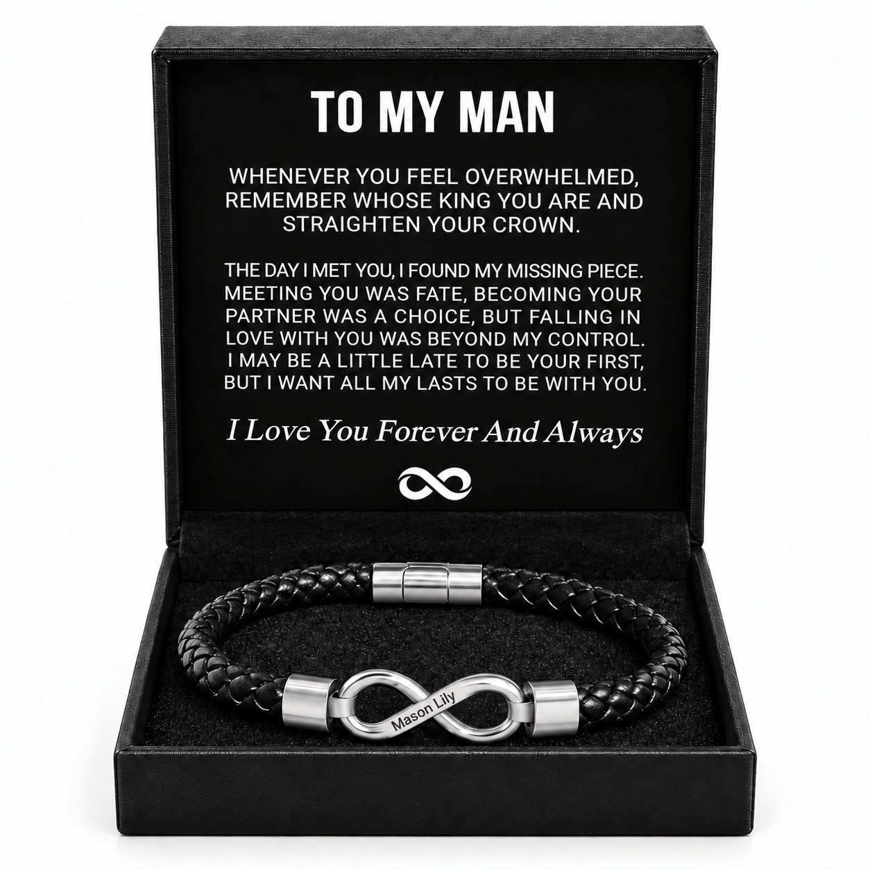 J'ador Paris bracelets Silver / 19cm Infinity Bond Bracelet