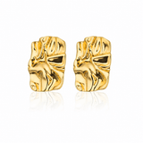 J'ador Paris Earrings Chunky Rectangular Gold Earrings