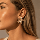 J'ador Paris Earrings Floral Pearl Earrings