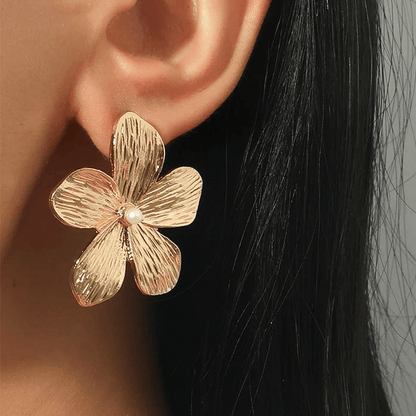 J'ador Paris Earrings Floral Pearl Earrings