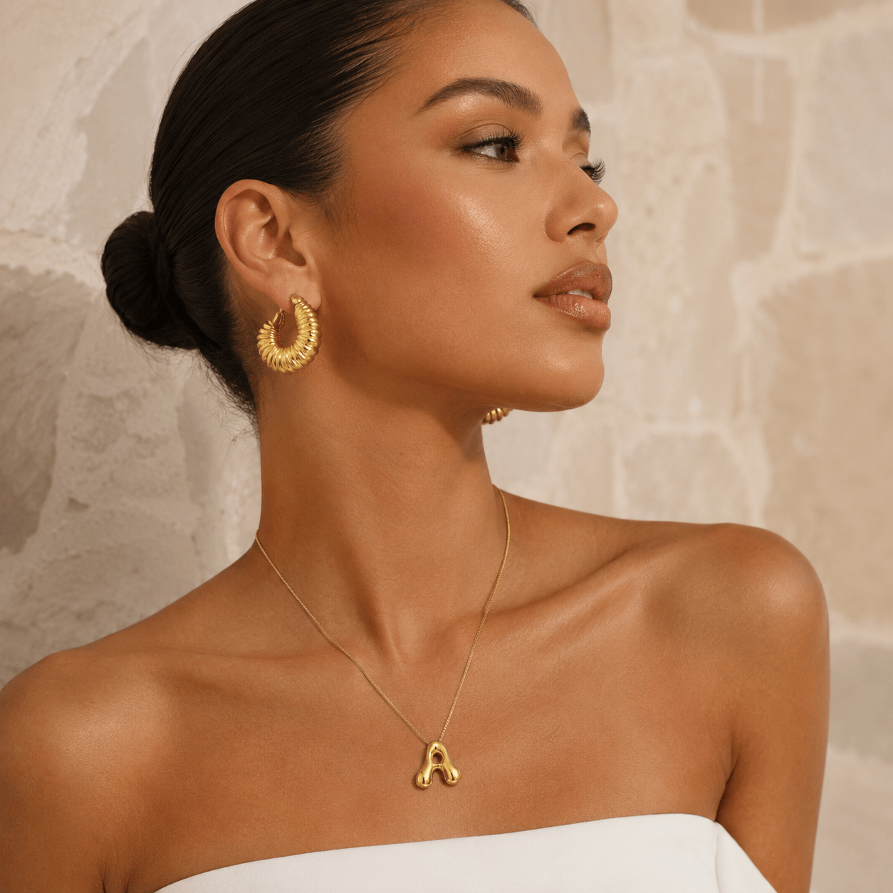 J'ador Paris Earrings Gabriella Chunky Hoop Earrings