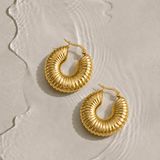 J'ador Paris Earrings Gabriella Chunky Hoop Earrings
