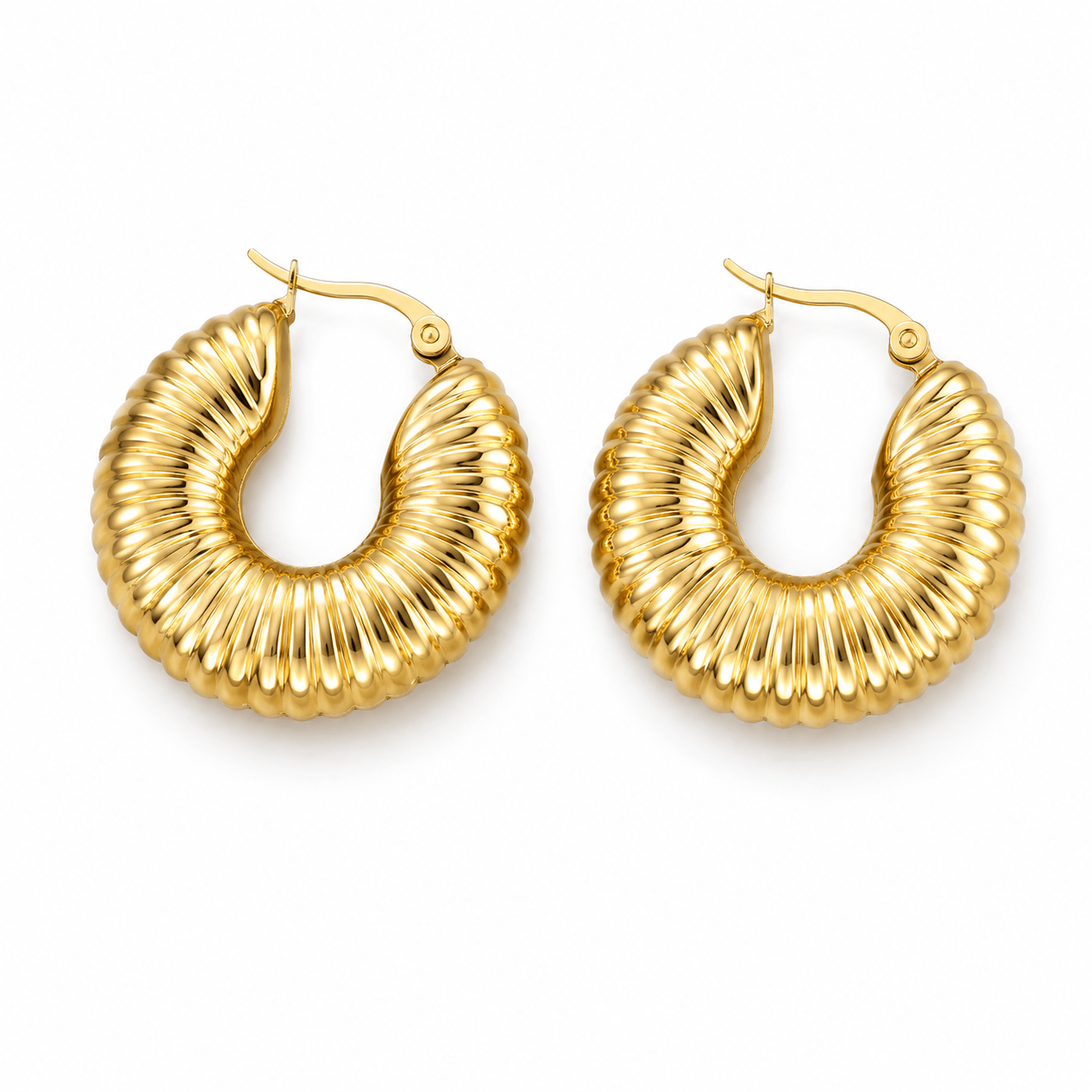 J'ador Paris Earrings Gabriella Chunky Hoop Earrings