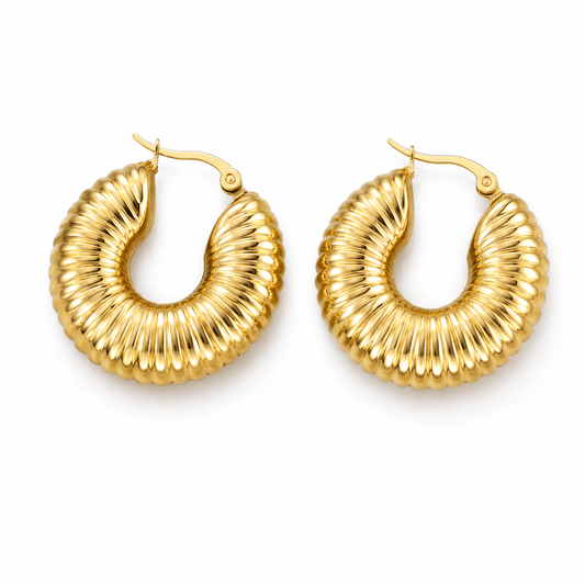 J'ador Paris Earrings Gabriella Chunky Hoop Earrings