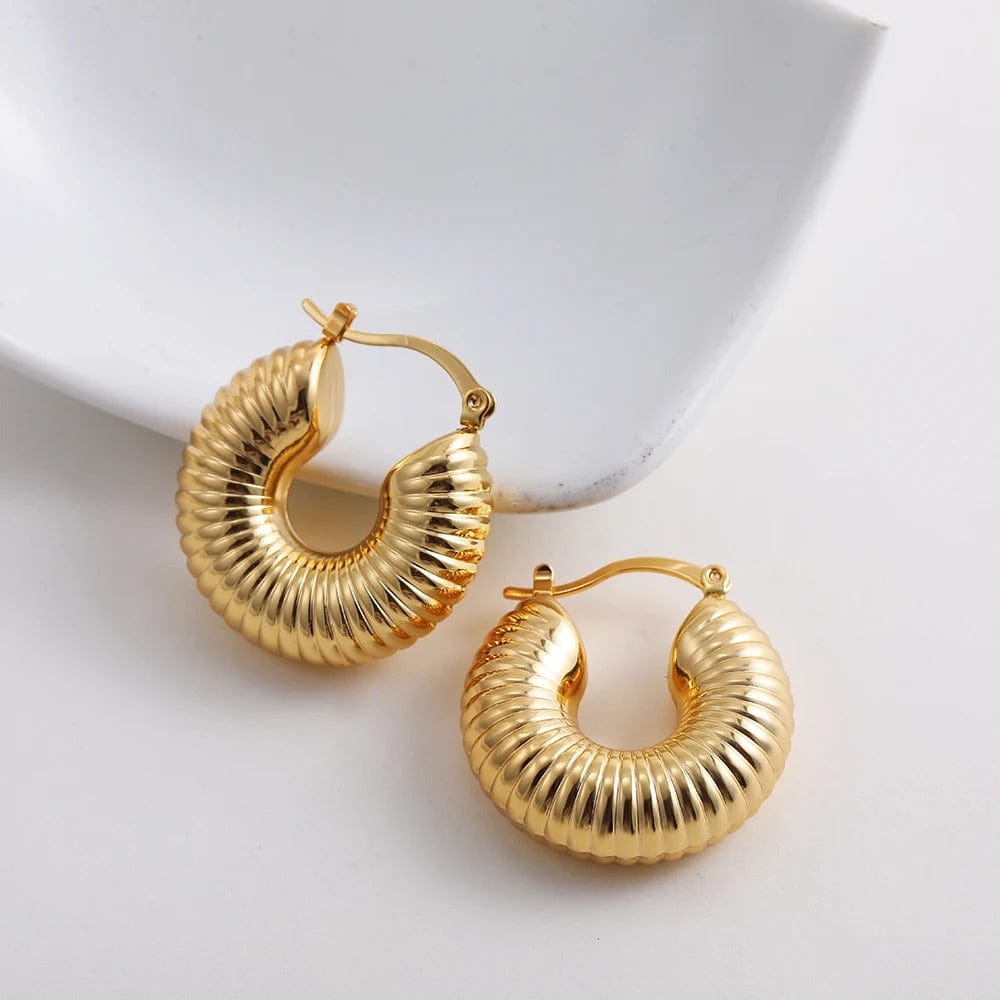 J'ador Paris Earrings Gabriella Chunky Hoop Earrings