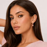 J'ador Paris Earrings Heart Huggies