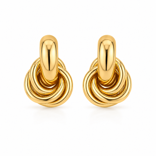 J'ador Paris Earrings Gold Knot Earrings