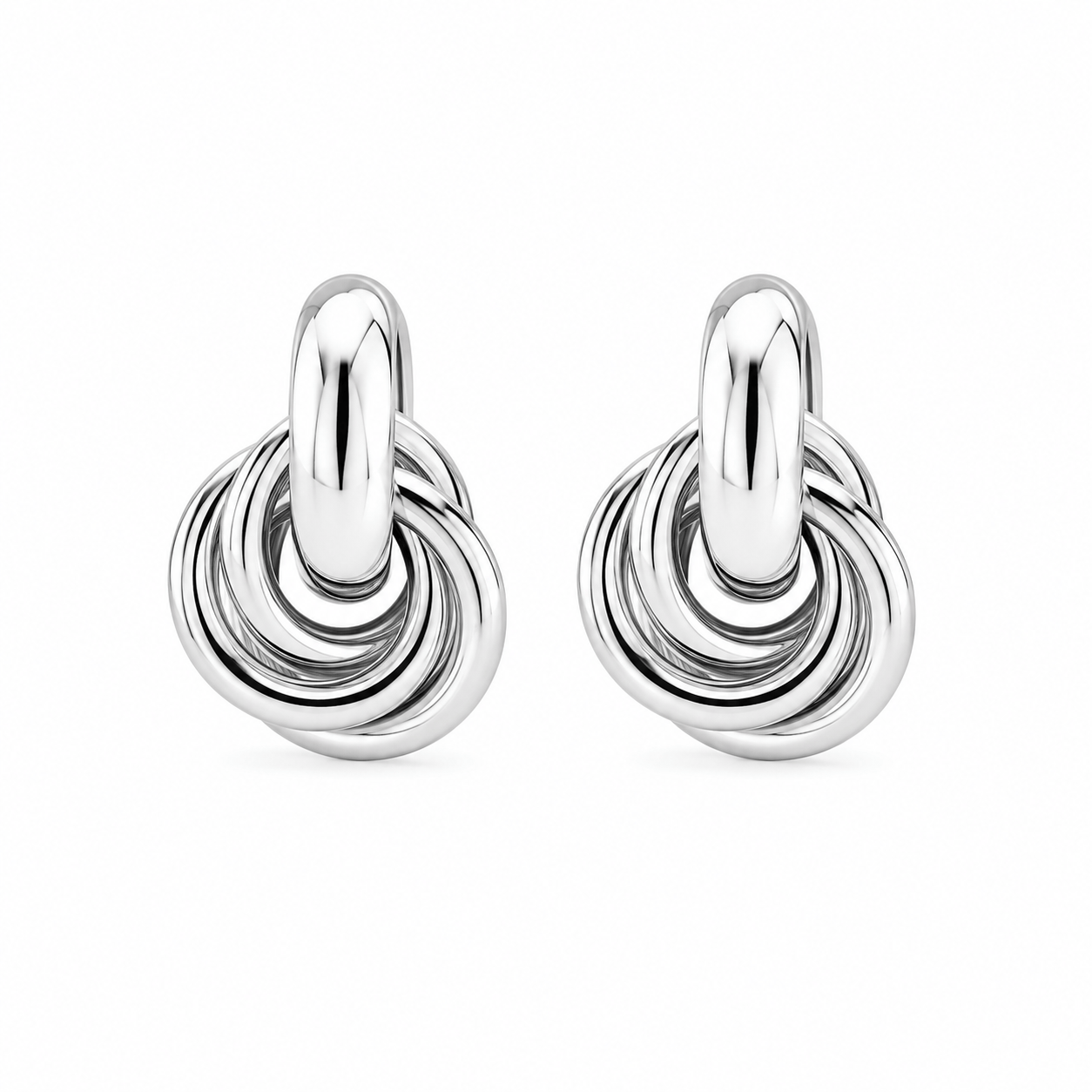 J'ador Paris Earrings Silver Knot Earrings