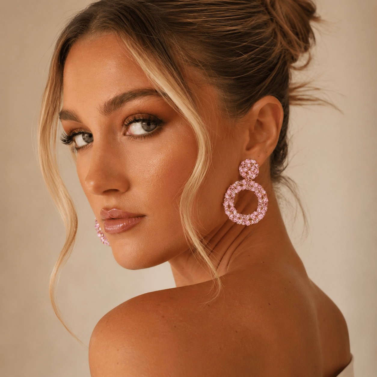 J'ador Paris Earrings Rhinestone Crystal Drop Earrings