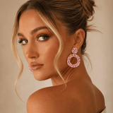 J'ador Paris Earrings Rhinestone Crystal Drop Earrings