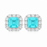 J'ador Paris Earrings Square Paraiba Tourmaline Earrings