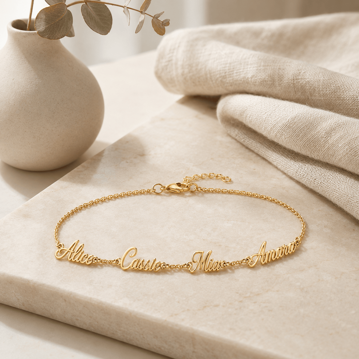 J'ador Paris Multiple Name Bracelet