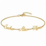J'ador Paris Gold / Triple Names Multiple Name Bracelet