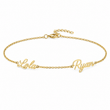 J'ador Paris Gold / Two Names Multiple Name Bracelet