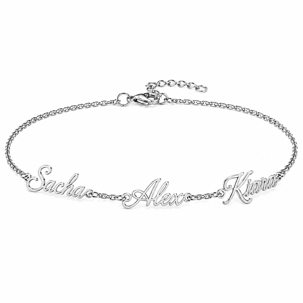 J'ador Paris Silver / Triple Names Multiple Name Bracelet