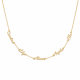 J'ador Paris Gold / 5 Names Multiple Name Necklace