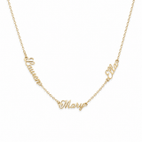 J'ador Paris Gold / Triple Names Multiple Name Necklace