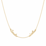 J'ador Paris Gold / Two Names Multiple Name Necklace