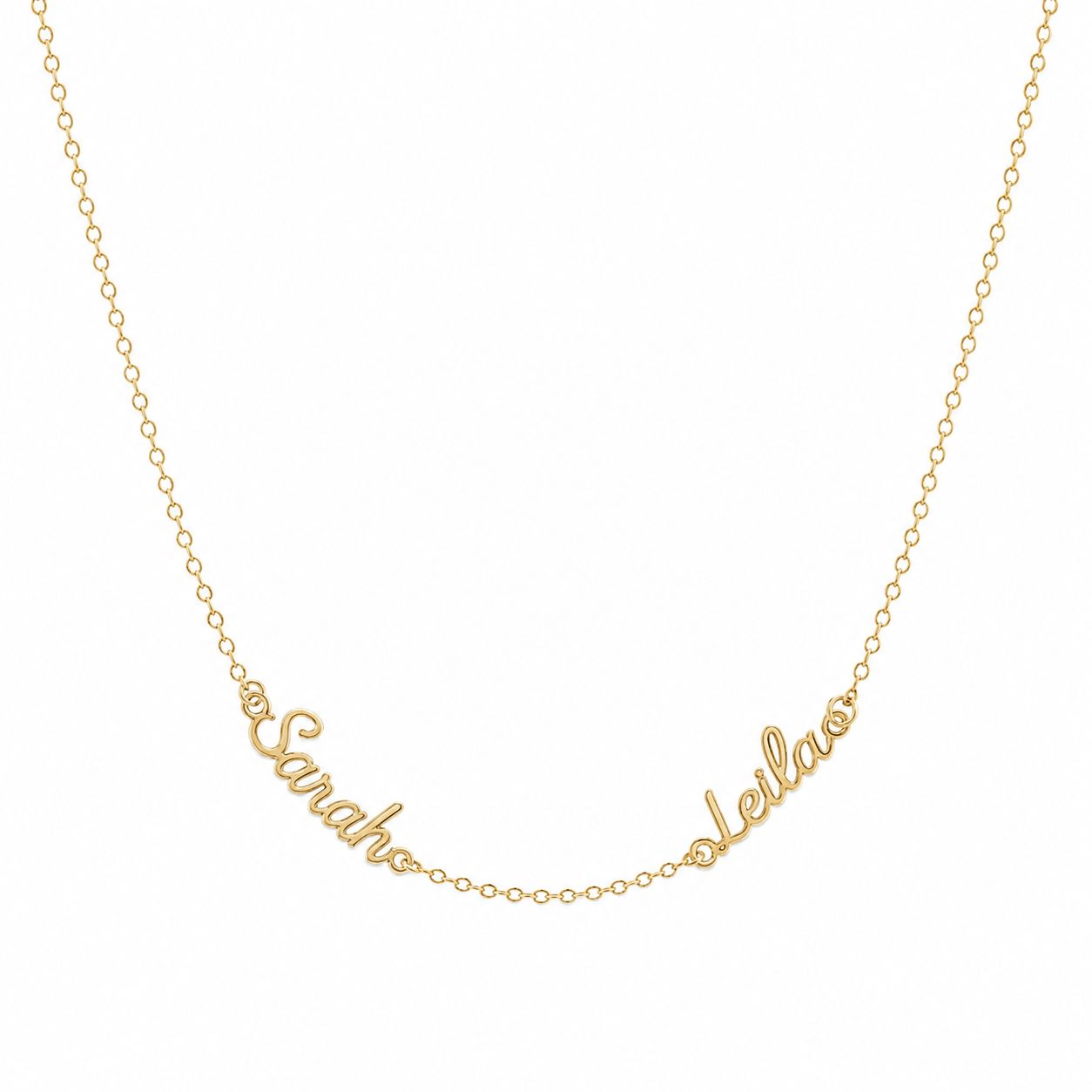 J'ador Paris Gold / Two Names Multiple Name Necklace