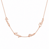 J'ador Paris Rose gold / 4 Names Multiple Name Necklace