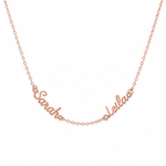 J'ador Paris Rose gold / Two Names Multiple Name Necklace