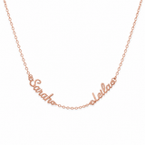 J'ador Paris Rose gold / Two Names Multiple Name Necklace