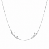 J'ador Paris Silver / Two Names Multiple Name Necklace