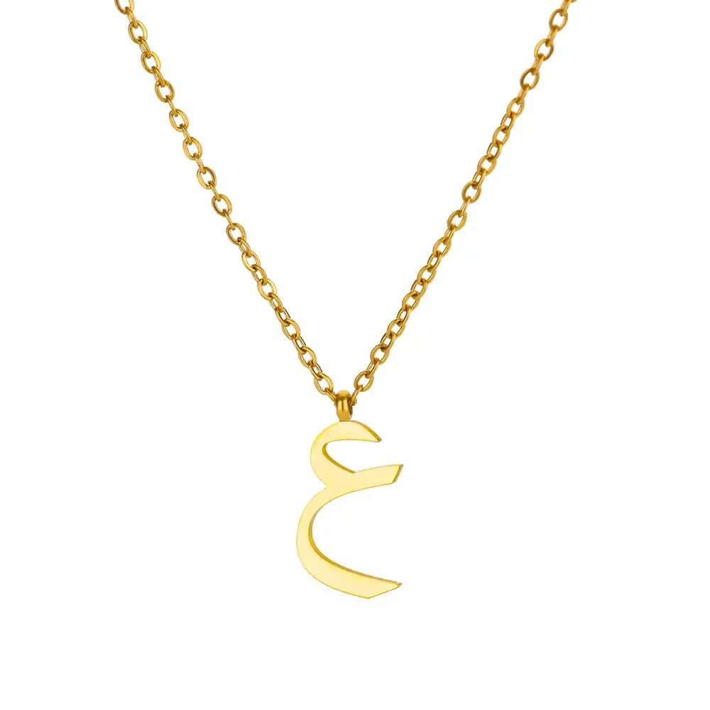 J'ador Paris Necklaces ع Arabic Initial Necklace