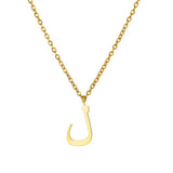 J'ador Paris Necklaces ل Arabic Initial Necklace