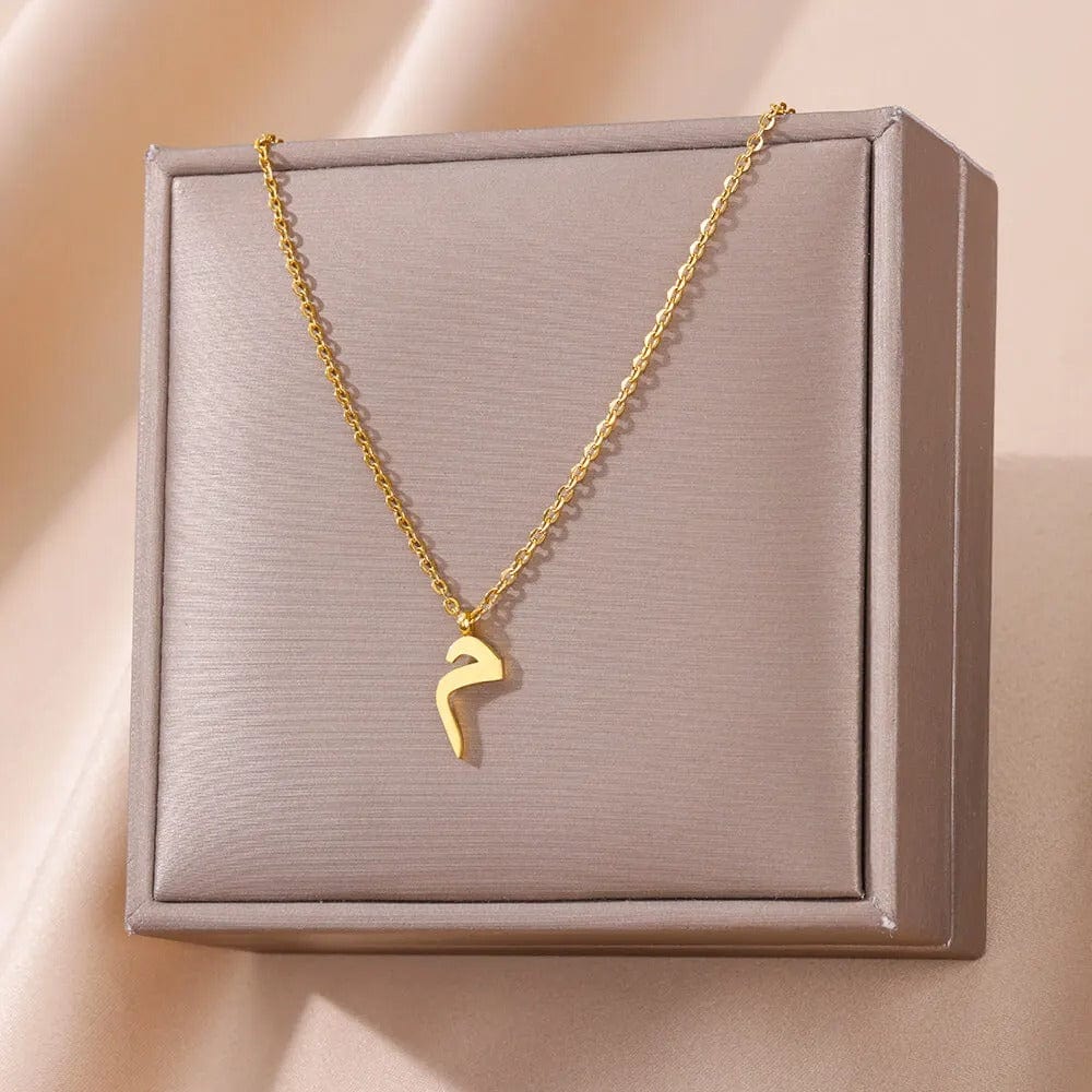 J'ador Paris Necklaces Arabic Initial Necklace