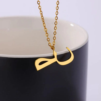 J'ador Paris Necklaces Arabic Initial Necklace