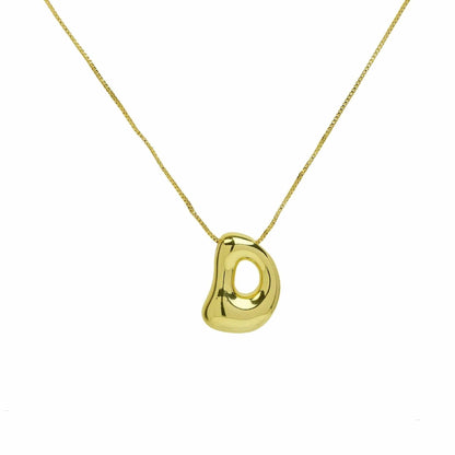 J'ador Paris Necklaces Gold / D Bubble Initial Necklace