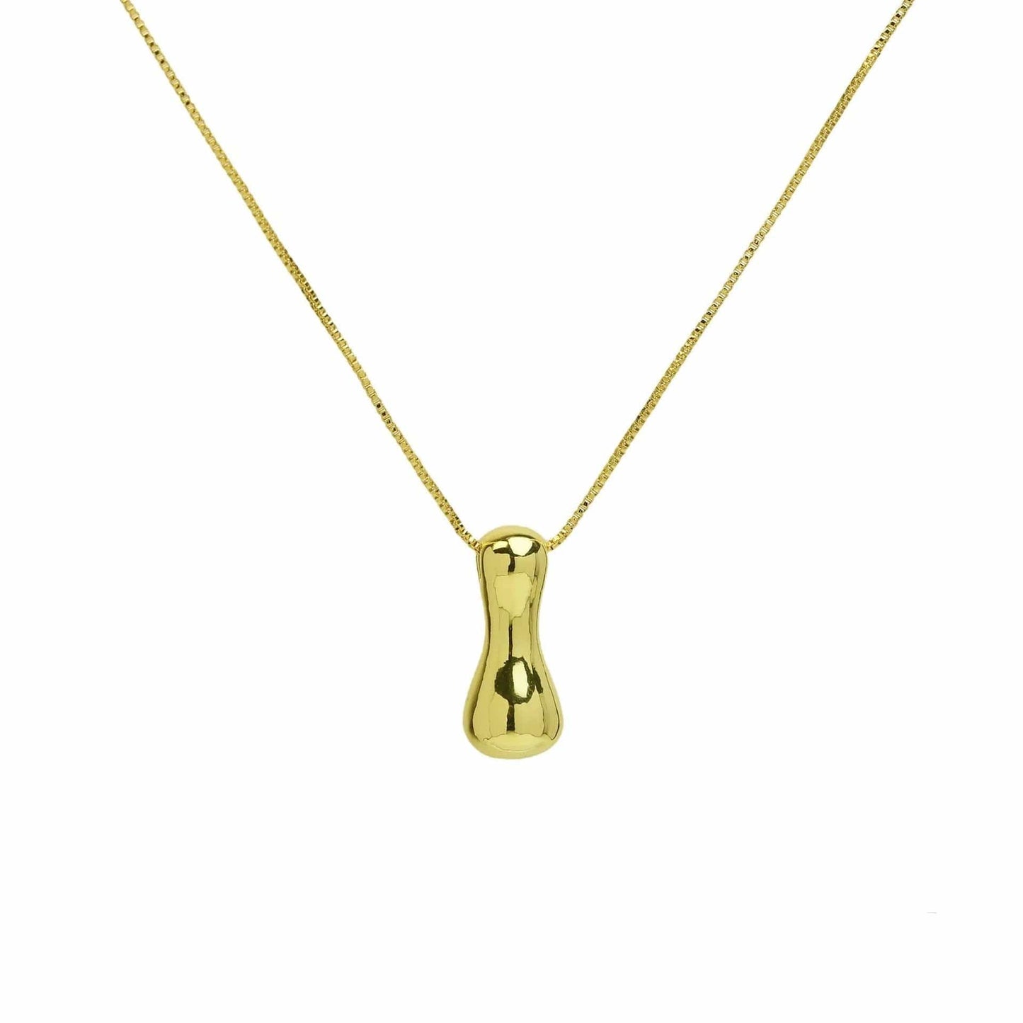 J'ador Paris Necklaces Gold / I Bubble Initial Necklace