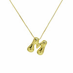 J'ador Paris Necklaces Gold / M Bubble Initial Necklace