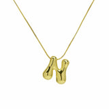 J'ador Paris Necklaces Gold / N Bubble Initial Necklace
