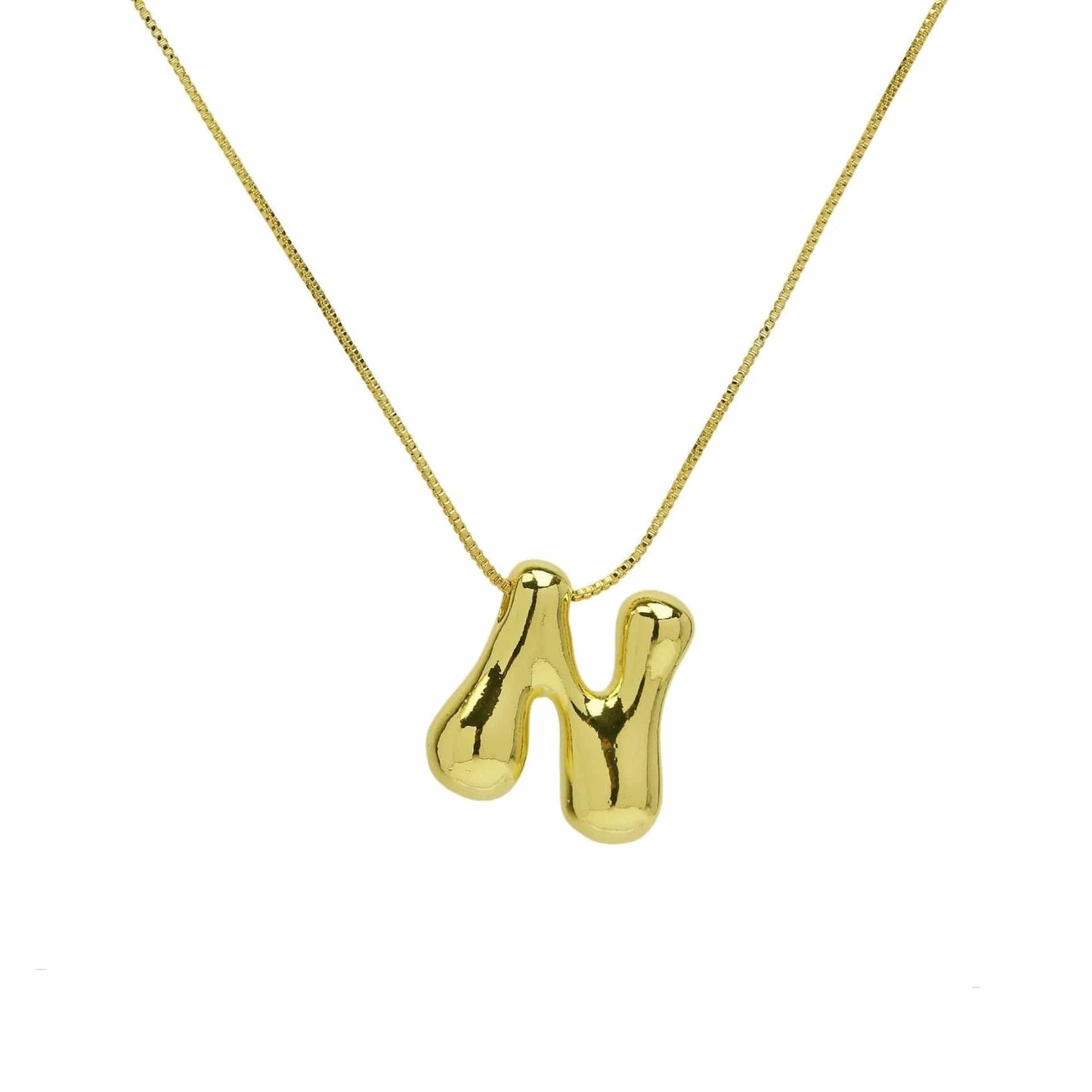 J'ador Paris Necklaces Gold / N Bubble Initial Necklace