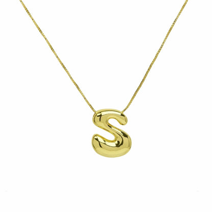 J'ador Paris Necklaces Gold / S Bubble Initial Necklace