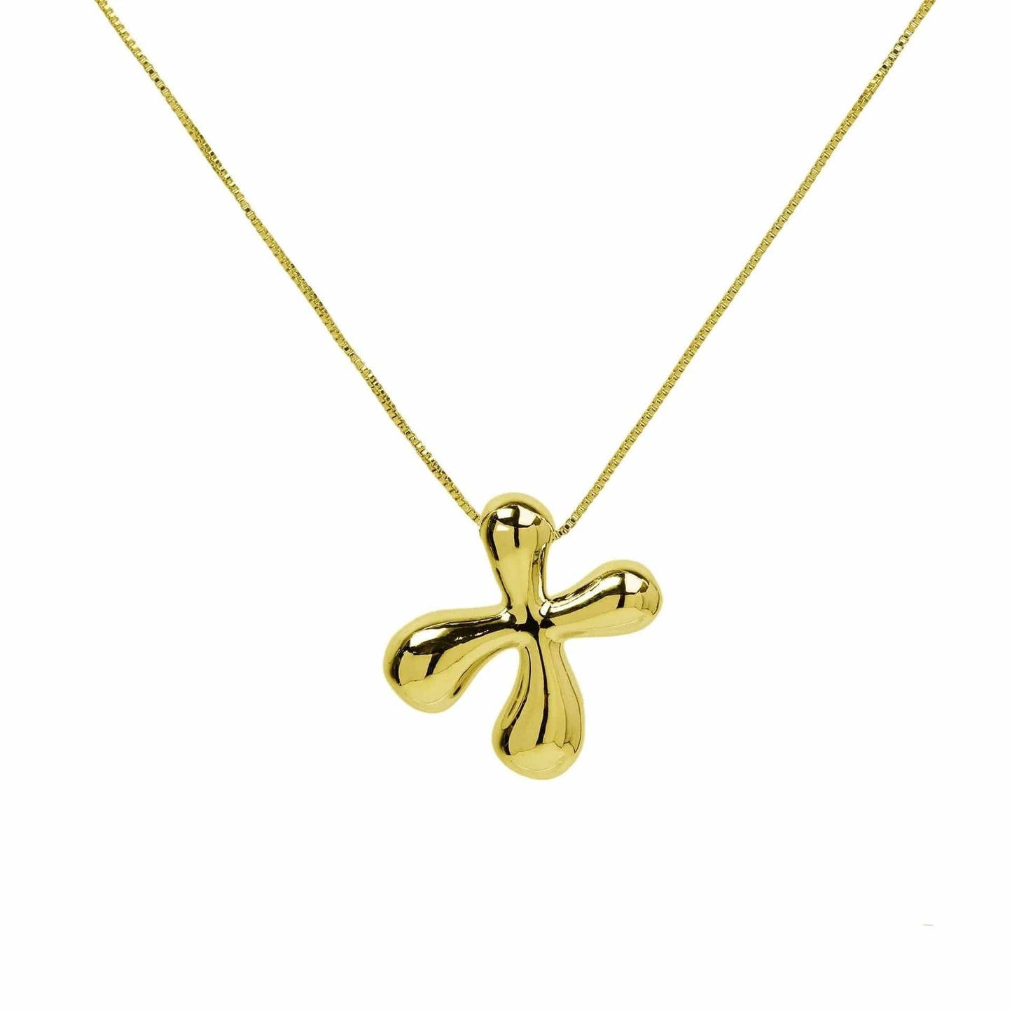 J'ador Paris Necklaces Gold / X Bubble Initial Necklace