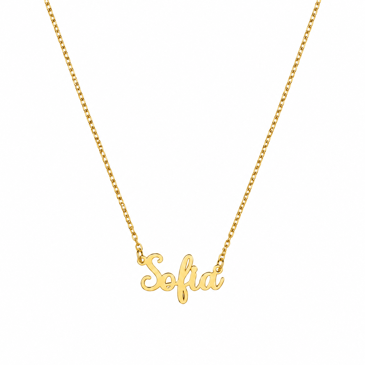 J'ador Paris Necklaces Gold / 16 inch Custom Name Necklace
